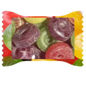 Bala zero açúcar personalizada